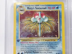 POKEMON GYM HEROES 1ST EDITION #10 MISTYS TENTACRUEL HOLO BGS 9 NICE!!!!!! - Image 2