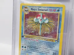 POKEMON GYM HEROES 1ST EDITION #10 MISTYS TENTACRUEL HOLO BGS 9 NICE!!!!!! - Image 4