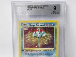 POKEMON GYM HEROES 1ST EDITION #10 MISTYS TENTACRUEL HOLO BGS 9 NICE!!!!!! - Image 5