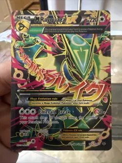 M Rayquaza EX 105/108 Roaring Skies Full Art Ultra Rare Holo Pokemon TCG MP 2015 - Image 1