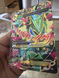 M Rayquaza EX 105/108 Roaring Skies Full Art Ultra Rare Holo Pokemon TCG MP 2015 - Image 2