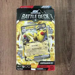 2023 EX BATTLE DECK POKEMON TCG AMPHAROS EX PLAY LEVEL 1 - Image 1