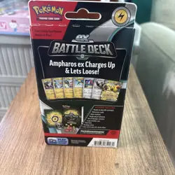 2023 EX BATTLE DECK POKEMON TCG AMPHAROS EX PLAY LEVEL 1 - Image 2