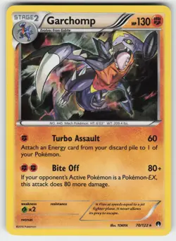 Garchomp 70/122 Holo Rare BREAKpoint Pokemon Lightly Played - Image 1