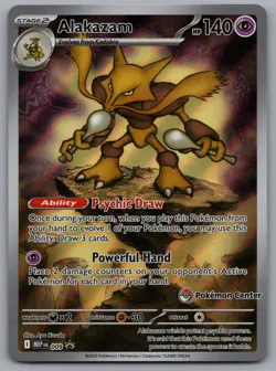 Alakazam - (Pokemon Center Exclusive) 009 Promo ME: Mega Evolution Promo Holo NM - Image 1