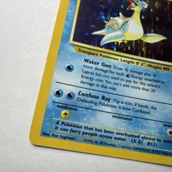 Pokemon TCG Lapras Fossil Holo Rare Unlimited 10/62 80 HP 1999 English WOTC - Image 2