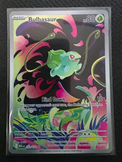 2025 Pokemon Bulbasaur 133/132 – Illustration Rare – Mega Evolution – English NM - Image 1