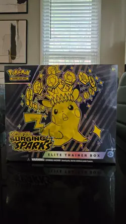 Pokemon Scarlet & Violet Surging Sparks Elite Trainer Box ETB - Factory Sealed - Image 1