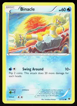 Binacle 22/124 Common Fates Collide Pokemon LP - Image 1