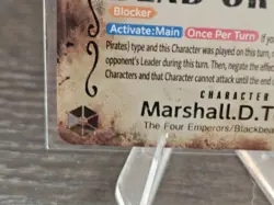Marshall.D.Teach OP09-093 Wanted Poster Emperors in the New World One Piece TCG - Image 4