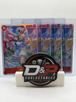 One Piece TCG Uta ST23-001 Super Rare Playset of 4 NM - Image 1