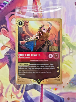Disney Lorcana Wilds Unknown Queen Of Hearts Impatient Traveler Prerelease Promo - Image 1