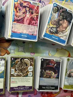 One Piece Card Game Bulk Lot 1820+ Total Cards 1500+ Non Holo 260+ Holo 61 Don/L - Image 4