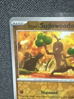 Pokemon Trading Cards Destined Rivals Reverse Holo Ethan's Sudowoodo 93/182 - Image 2