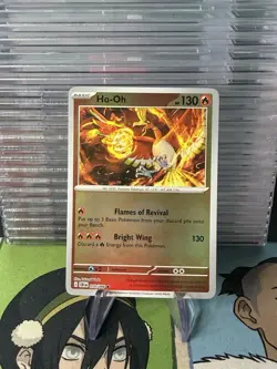 Pokemon TCG Ho-Oh 010/086 Chaos Rising Reverse Holo Rare Card - Image 1