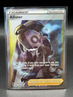 Pokemon Allister 179/185 Full Art Trainer Vivid Voltage Ultra Rare NM Card - Image 1