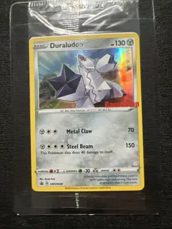 2021 POKEMON TCG DURALUDON GAMESTOP EXCLUSIVE PROMO CARD SWSHO28 SEALED - Image 1