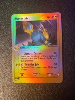 MANECTRIC Reverse Holo Rare 9/109 Pokemon Card 2003 EX Ruby & Sapphire - Image 4