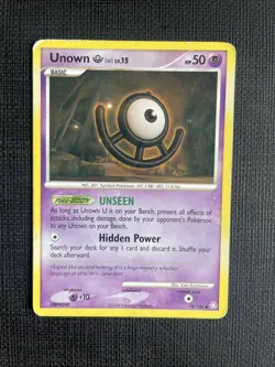 Unown U 78/146 Legends Awakened PLAYED Pokemon Card - Image 1