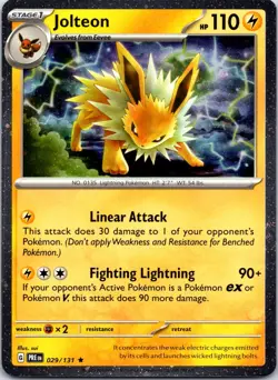 Jolteon - (Cosmos Holo) 029/131 Miscellaneous Cards & Products Rare NM - Image 1