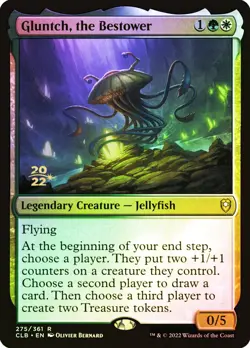 MTG FOIL Gluntch, the Bestower Prerelease Commander Legends Battle for Baldurs - Image 1