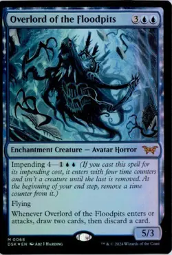3 Available - NM MTG Overlord of the Floodpits Duskmourn: House of Horror Foil - Image 1