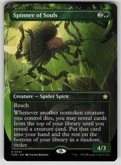 Spinner of Souls (Borderless) Normal R Foundations 341 NM - Image 1