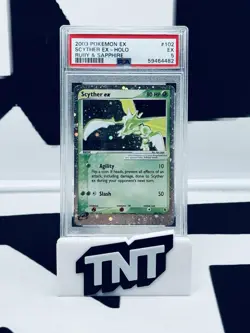 Pokemon Scyther EX Ruby & Sapphire 2003 102/109 Holo PSA 5 - Image 1