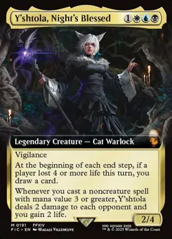 MTG Y'shtola, Night's Blessed - Extended Art, NM-Mint, English Commander: Final - Image 1