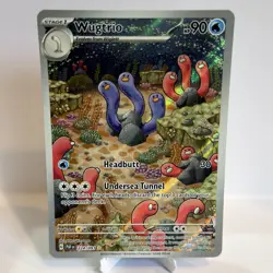 Pokemon TCG Wugtrio SV: Paldean Fates 224/091 Illustration Rare Holo Full Art - Image 1
