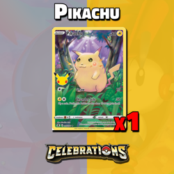 Pokemon Pikachu Card 2021 Celebrations Series 005/025 Full Art Holo LP 2810 - Image 1