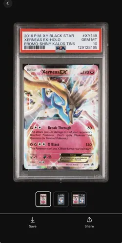 Pokemon Xerneas EX XY Black Star Promo XY149 PSA 10 Grade 2016 English*NEW CERT* - Image 1