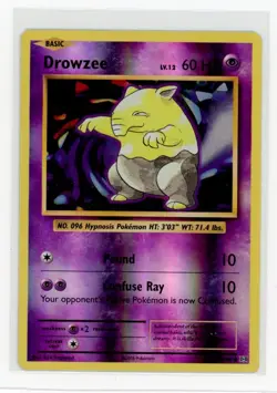 Pokemon XY - Evolutions #49/108 Drowzee Reverse Holo - Image 1