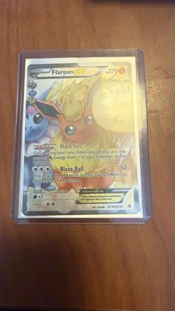 Pokemon Flareon EX Full Art Holo Ultra Rare RC28/RC32 Generations - Image 1