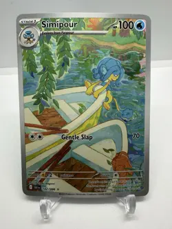Pokemon TCG Simipour 102/086 Illustration Rare S&V Black Bolt - Image 1