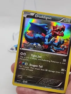 Druddigon Pokemon Dragon Vault Stamped Promk Holo Foil 17/20 NM *CCGHouse* RB - Image 5