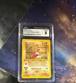 Pokemon Hitmonchan Neo Destiny 1st Edition 69/105 CGC 8 - Image 1