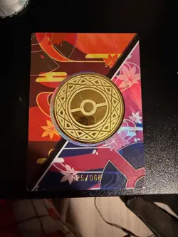 Pokemon Elf Eif Origin Collection NJ 17 COIN CASE HIT #'d 025/068 Rockruff - Image 2