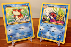 Pokemon TCG Jungle First Edition Goldeen Evolution Set: Goldeen & Seaking - Image 1