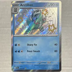 Pokemon Arctibax SV: Paldean Fates Shiny Rare Holo 129/091 2024 90 HP - Image 1