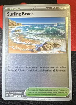 Surfing Beach 129/132 Mega Evolution Uncommon Reverse Holo Near Mint - Image 1