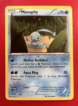 Manaphy XY190 XY Black Star Promo Cosmo Holo Pokemon TCG VLP - Image 1