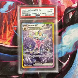 2025 POKEMON PRE EN-PRISMATIC EVOLUTIONS SIR #155 ESPEON EX PSA 10 - Image 1