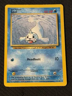 Seel 41/102 Pokemon Base Set Unlimited (MP) - Image 1