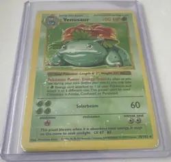 Pokemon TCG Base Set Venusaur 15/102 Holo Rare(Shadowless)English 1999 100HP - Image 1