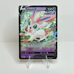 Sylveon V SWSH202 - Pokemon TCG Sword & Shield Black Star Promo Ultra Rare Holo - Image 1