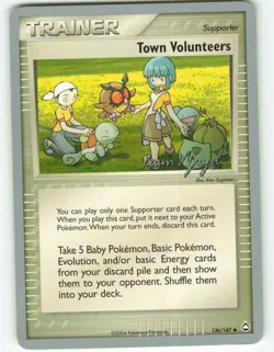 Town Volunteers - World Championships 2004 - 136/147 Aquapolis - Pokemon TCG - Image 1