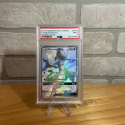 Pokemon 2019 Hidden Fates Shiny Vault Mewtwo GX SV59/SV94 FA Holo PSA 9 - Image 1