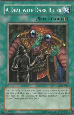 YUGIOH A Deal with Dark Ruler Dark Crisis DCR-030 Common Unlimited HP - Image 1