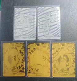 Pokemon thai carte XY candy card silver And Gold Lot Of 5 Cards - Image 1